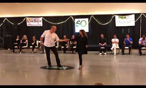 Mark Scheuffele and Sharlot Bott West Coast Swing Exhibition